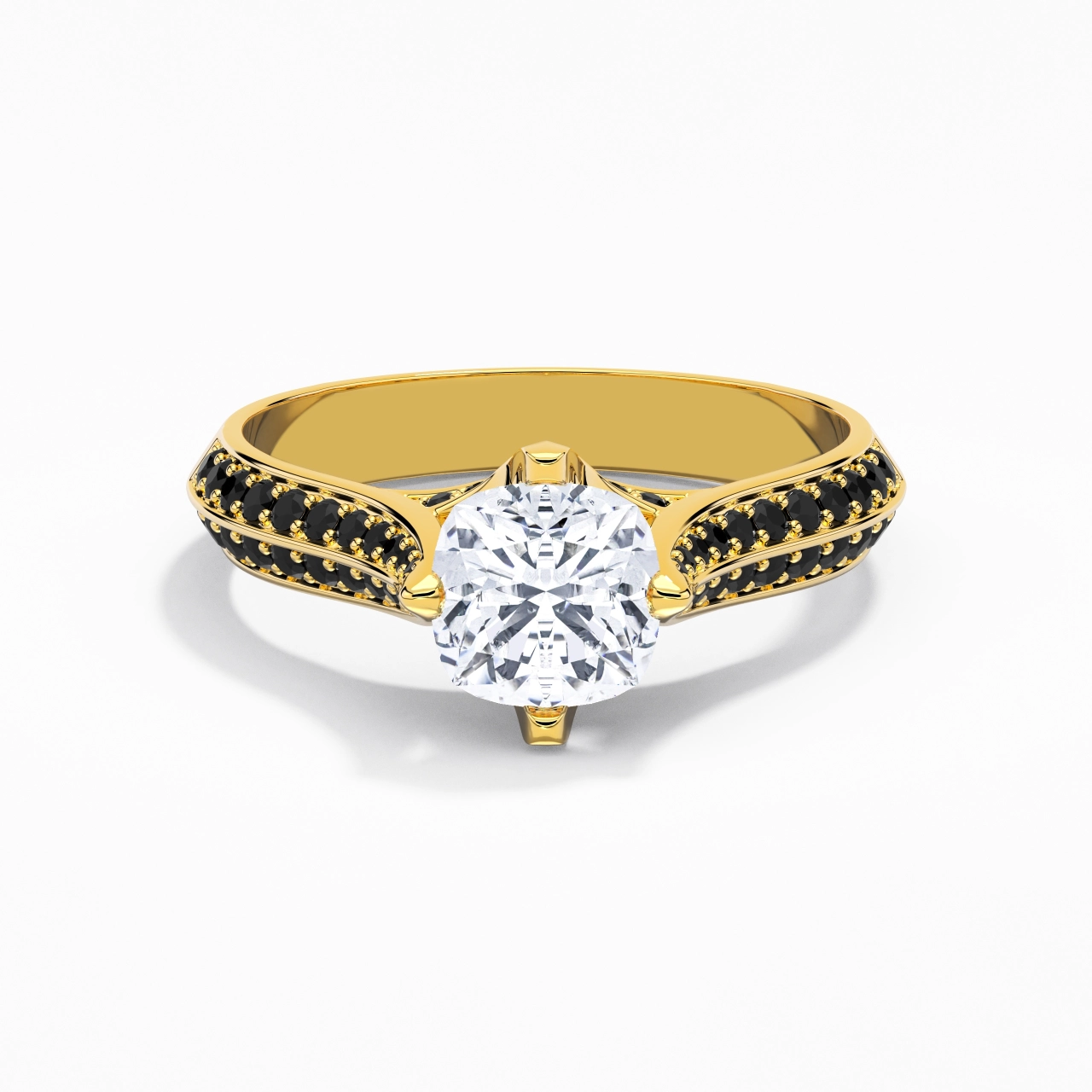 Classique Coussin 1.50ct Zircon cubique Bague de fiançailles