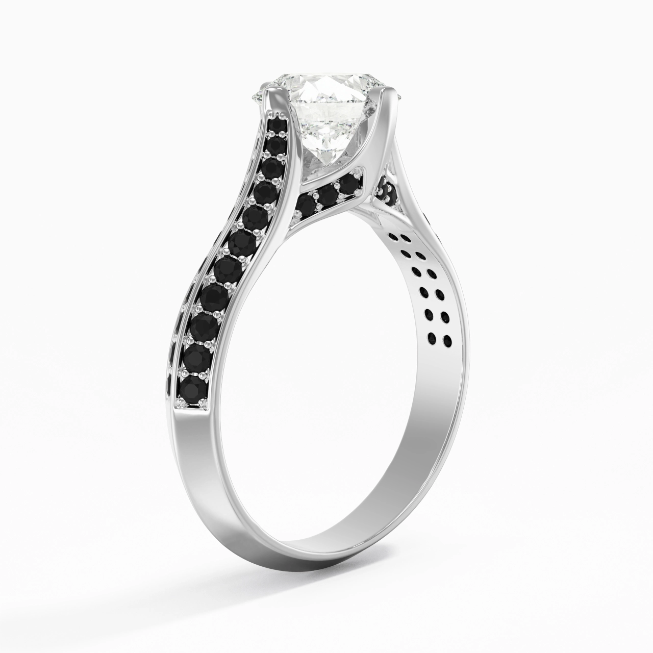 Classique Coussin 1.50ct Zircon cubique Bague de fiançailles