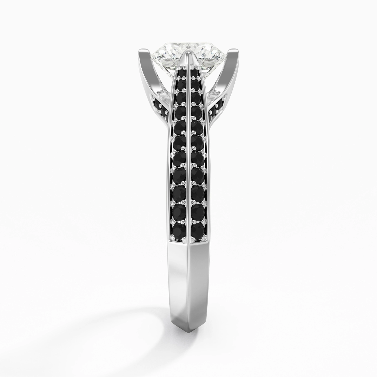 Classique Coussin 1.50ct Zircon cubique Bague de fiançailles