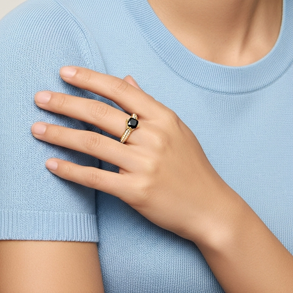 Pavé Est Ouest Bague de fiançailles 1.50ct Zircon cubique