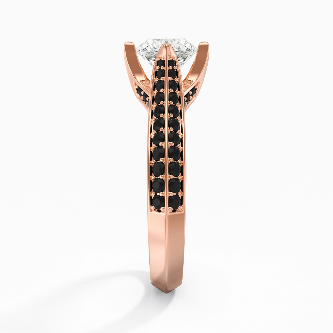 Clásico Cojín 1.00ct Circonio cúbico Anillo de Compromiso