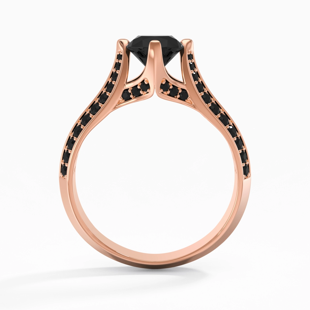 Clásico Cojín 1.00ct Circonio cúbico Anillo de Compromiso