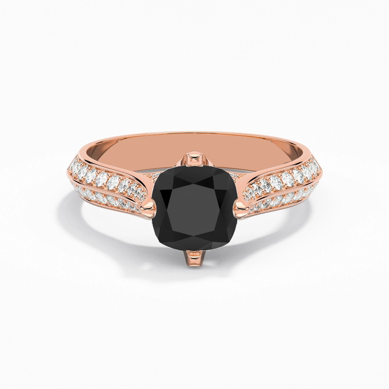 Pavé East West Engagement Ring 2.00ct Cubic Zirconia