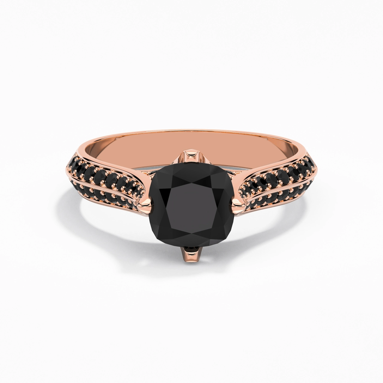 Classique Coussin 2.00ct Zircon cubique Bague de fiançailles