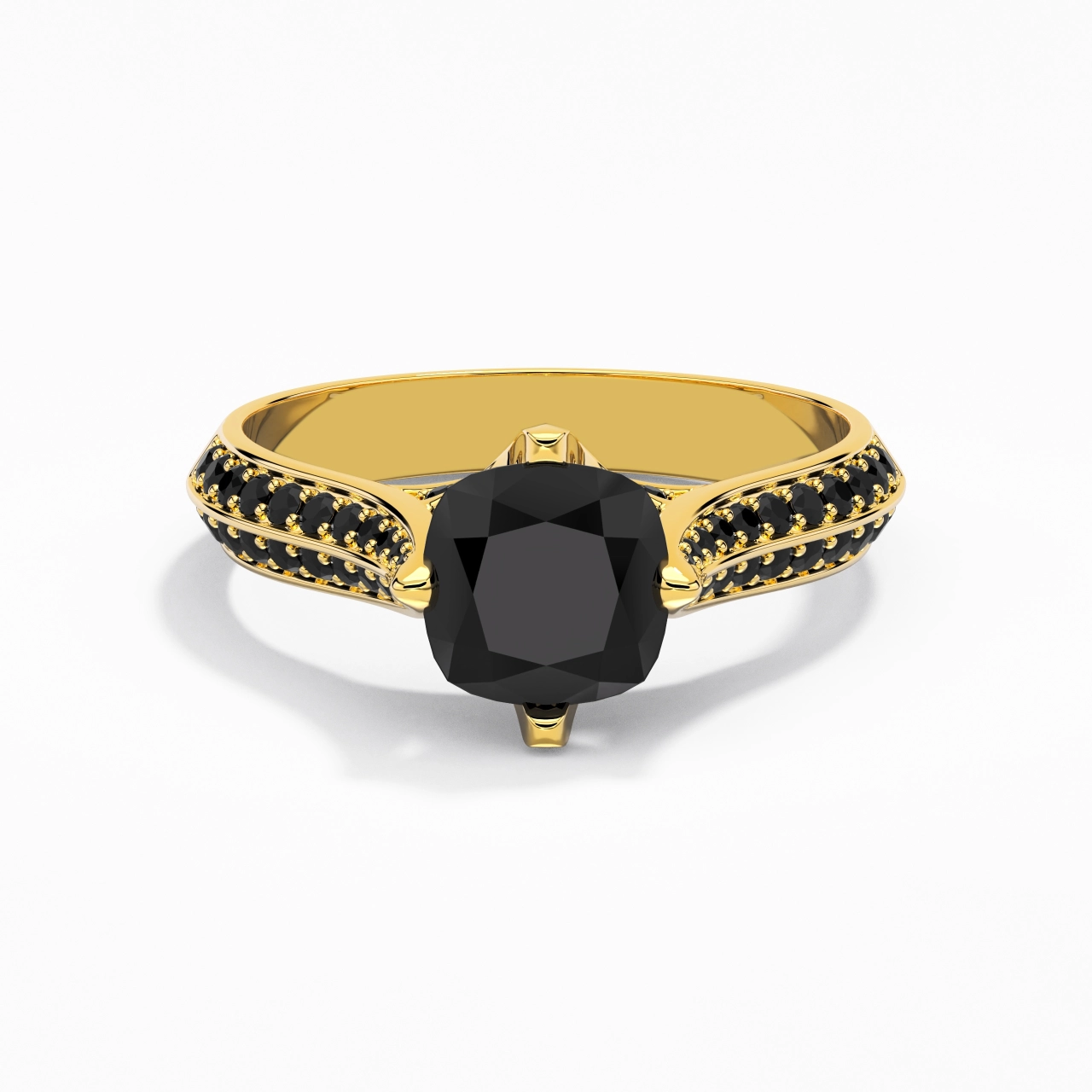 Classique Coussin 2.00ct Zircon cubique Bague de fiançailles