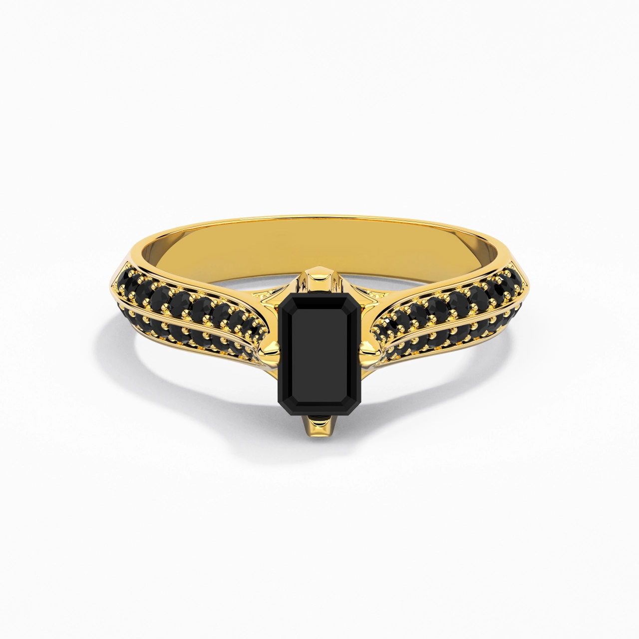 Classic Emerald 0.80ct Cubic Zirconia Engagement Ring