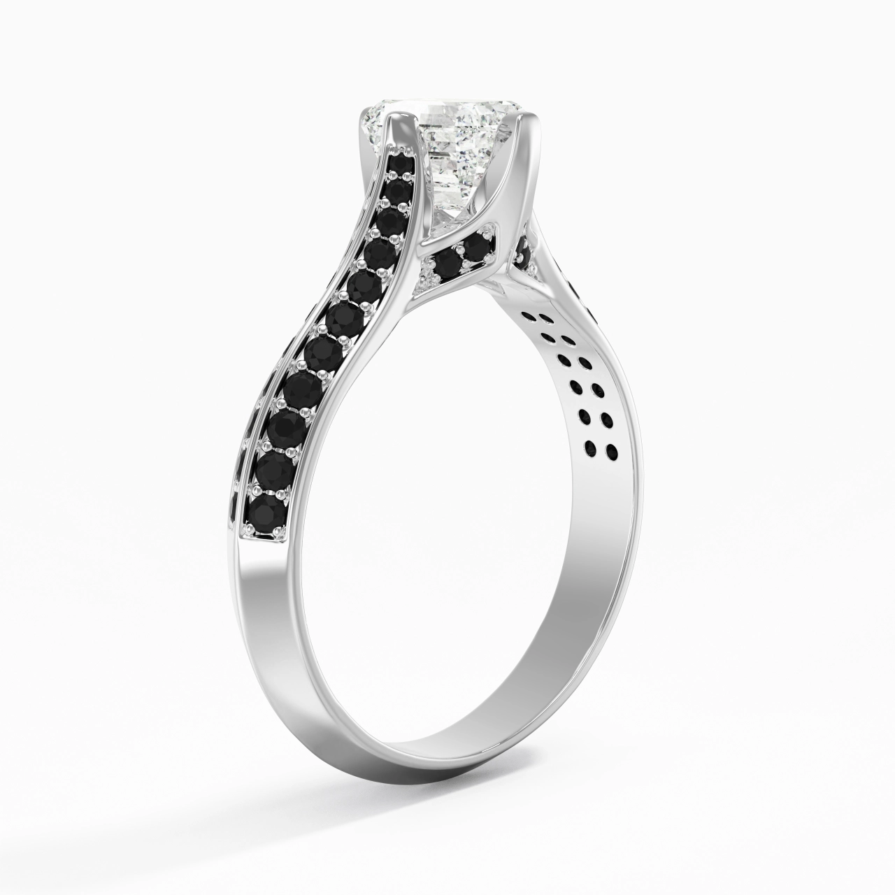 Classic Emerald 0.80ct Cubic Zirconia Engagement Ring