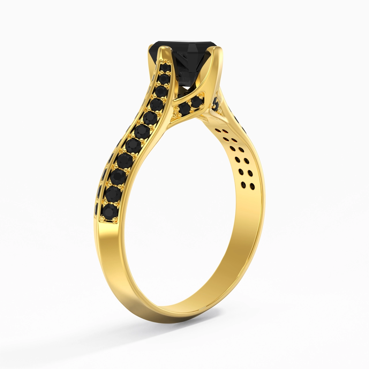 Classic Emerald 0.80ct Cubic Zirconia Engagement Ring