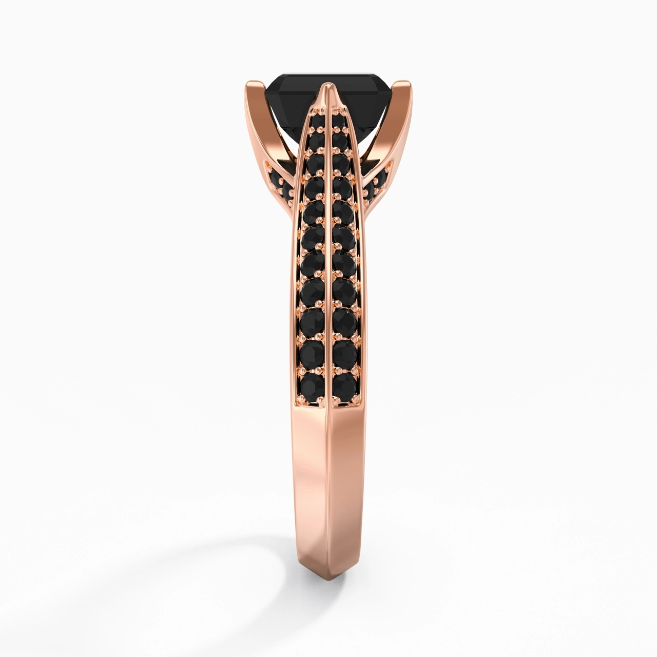 Classique Émeraude 0.80ct Zircon cubique Bague de fiançailles