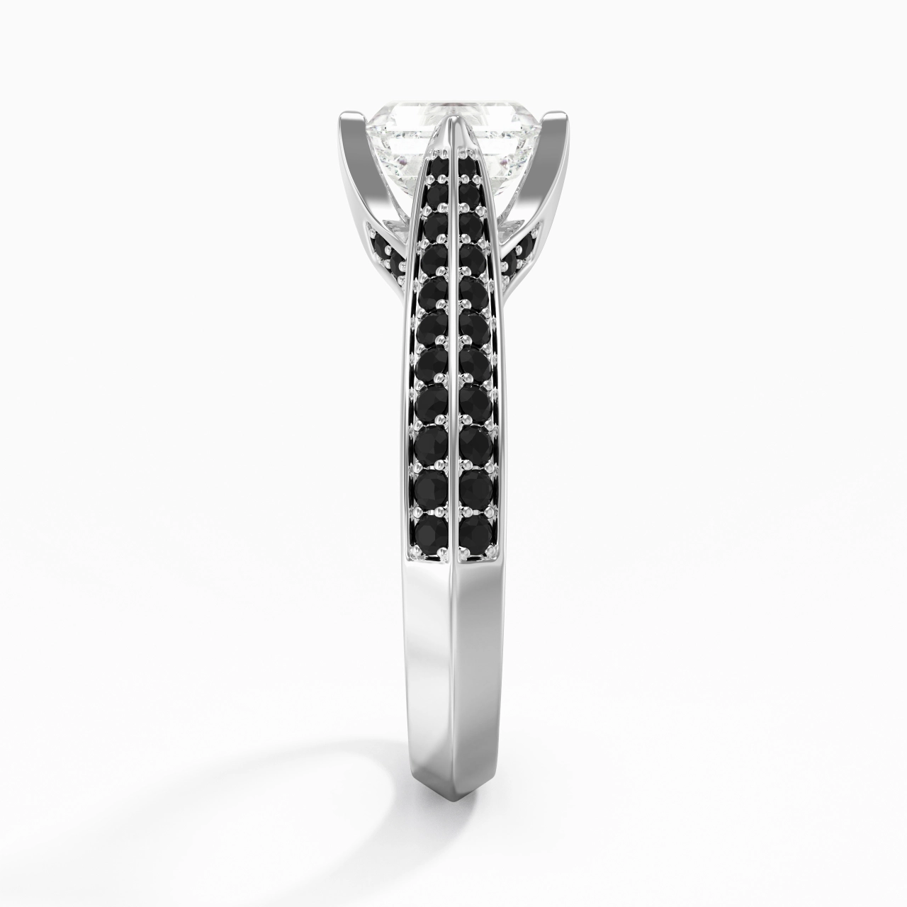 Classic Emerald 0.80ct Cubic Zirconia Engagement Ring