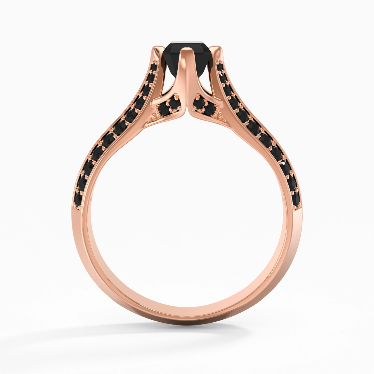 Classique Émeraude 0.80ct Zircon cubique Bague de fiançailles