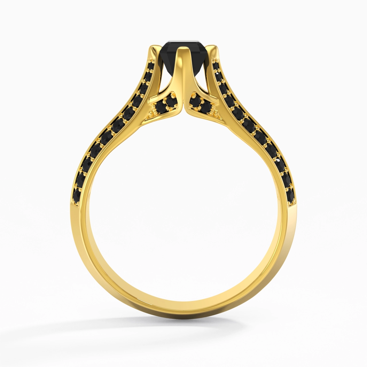 Classic Emerald 0.80ct Cubic Zirconia Engagement Ring