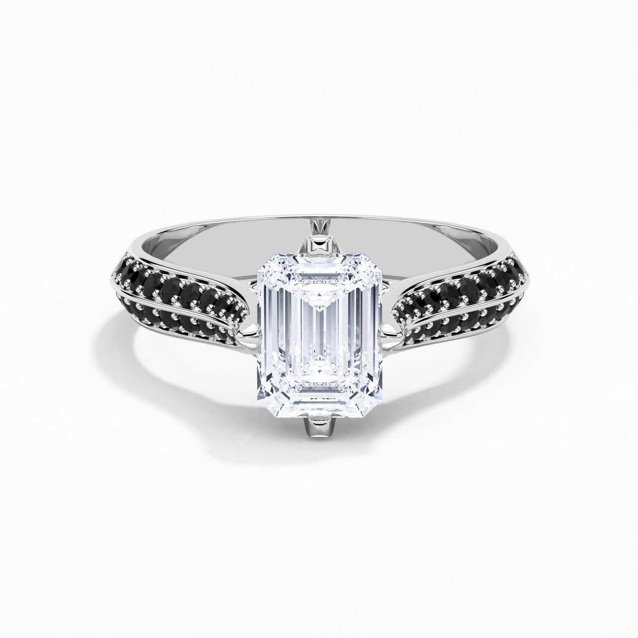 Classic Emerald 2.00ct Cubic Zirconia Engagement Ring