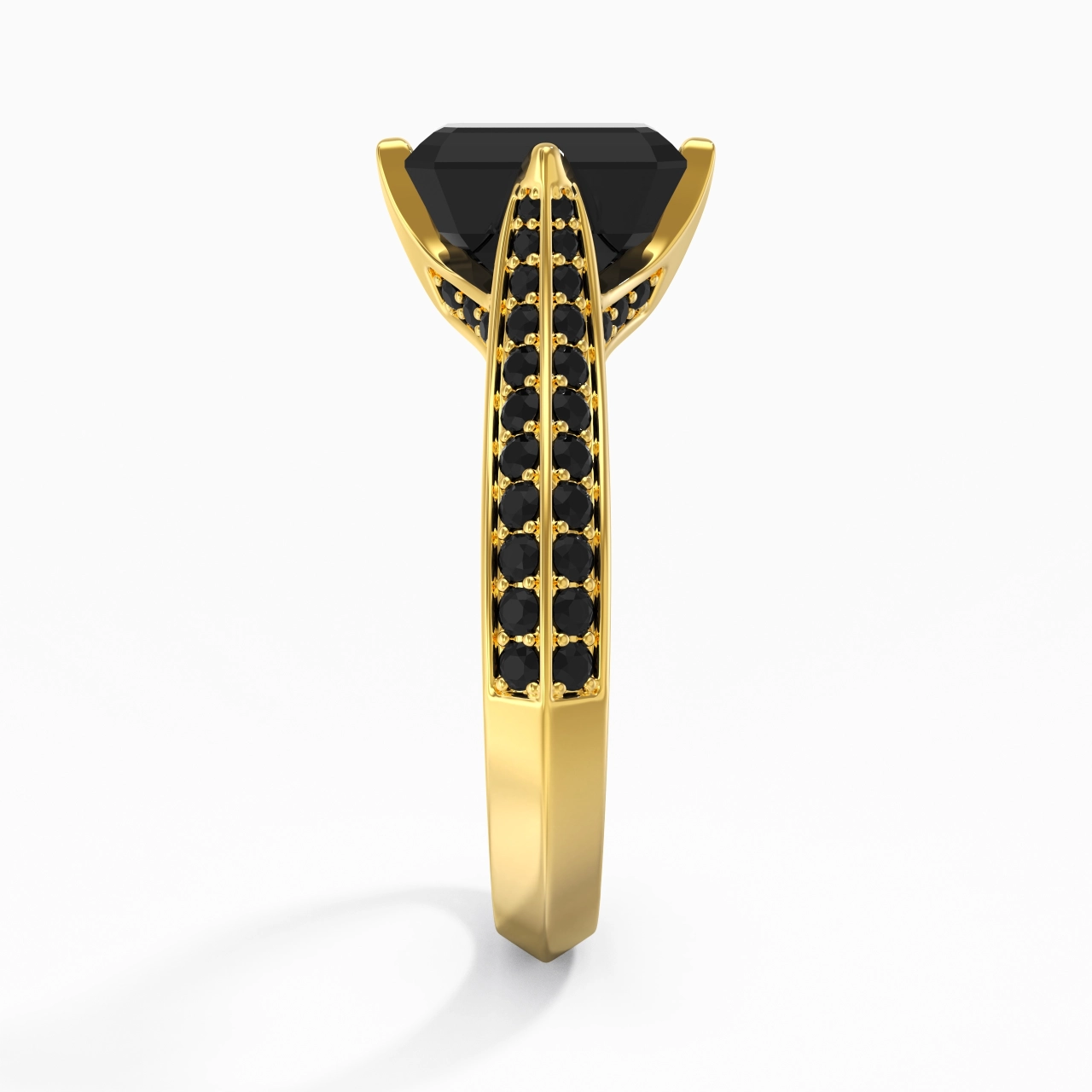 Classique Émeraude 2.00ct Zircon cubique Bague de fiançailles