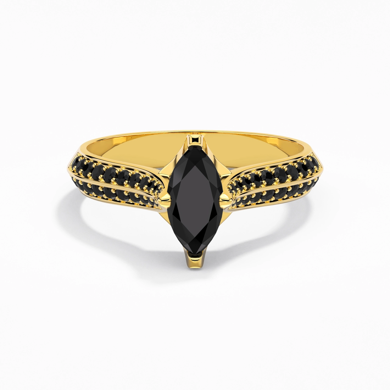 Classique Marquise 0.80ct Zircon cubique Bague de fiançailles