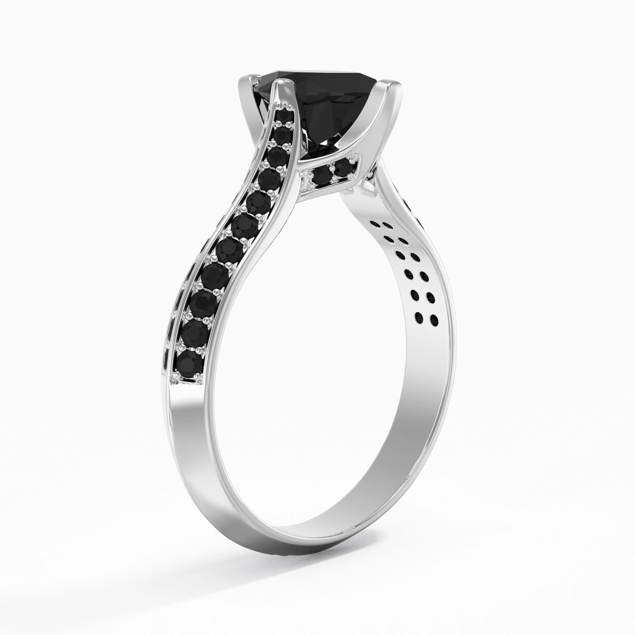 Classique Marquise 0.80ct Zircon cubique Bague de fiançailles