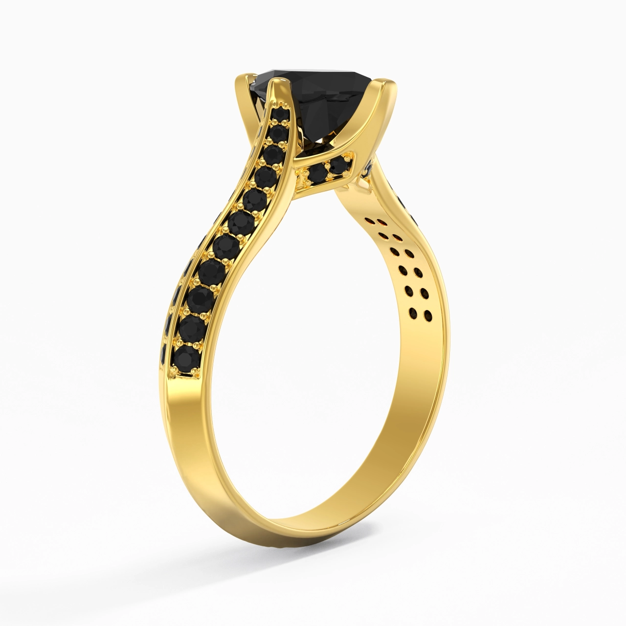 Classique Marquise 0.80ct Zircon cubique Bague de fiançailles