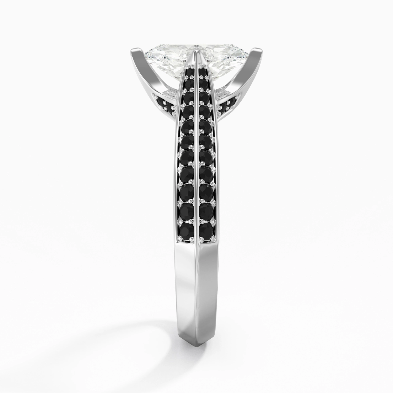 Classique Marquise 0.80ct Zircon cubique Bague de fiançailles