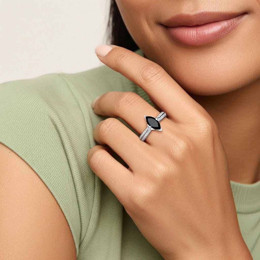 Pavé Est Ouest Bague de fiançailles 2.00ct Zircon cubique