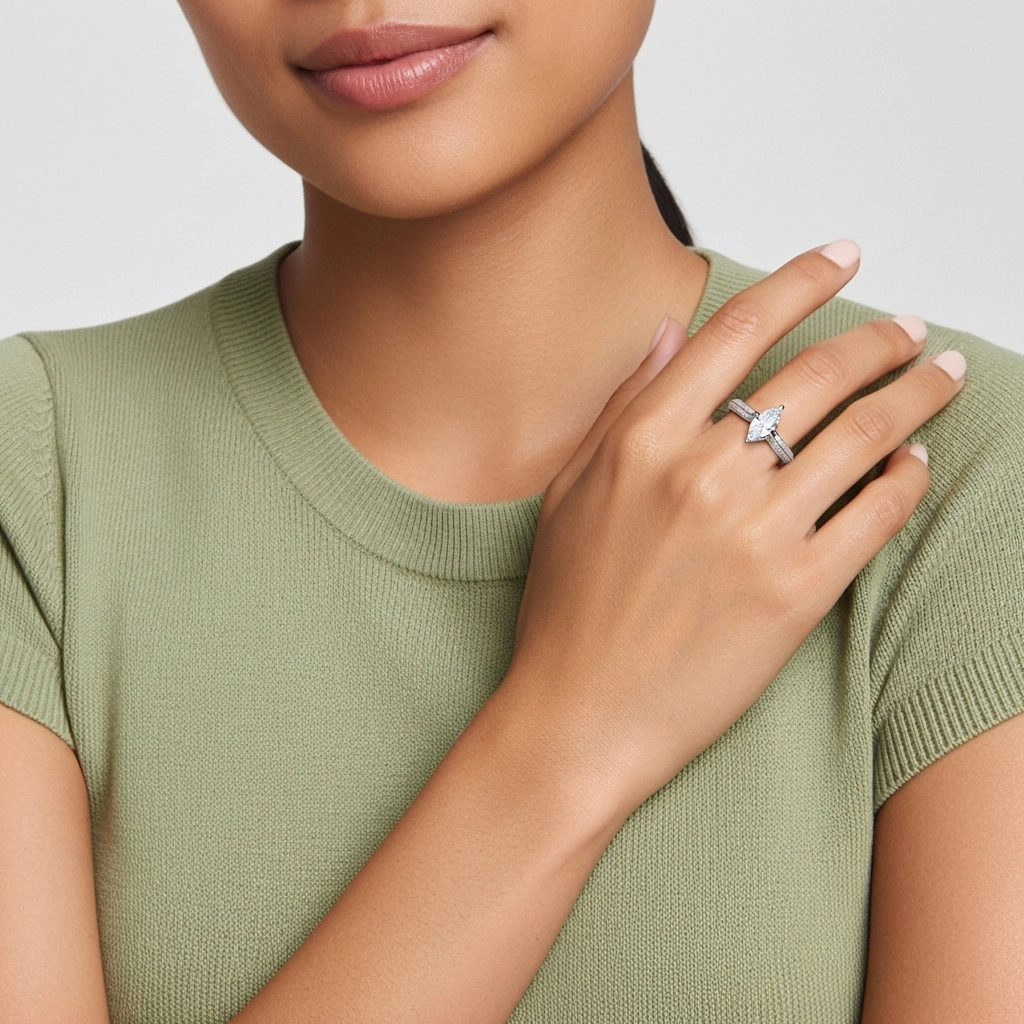 Pavé Est Ouest Bague de fiançailles 2.00ct Zircon cubique