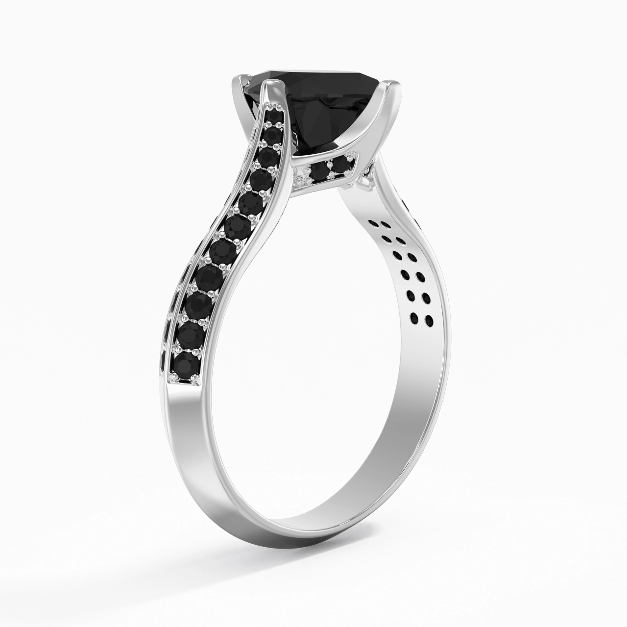 Classique Marquise 1.00ct Zircon cubique Bague de fiançailles