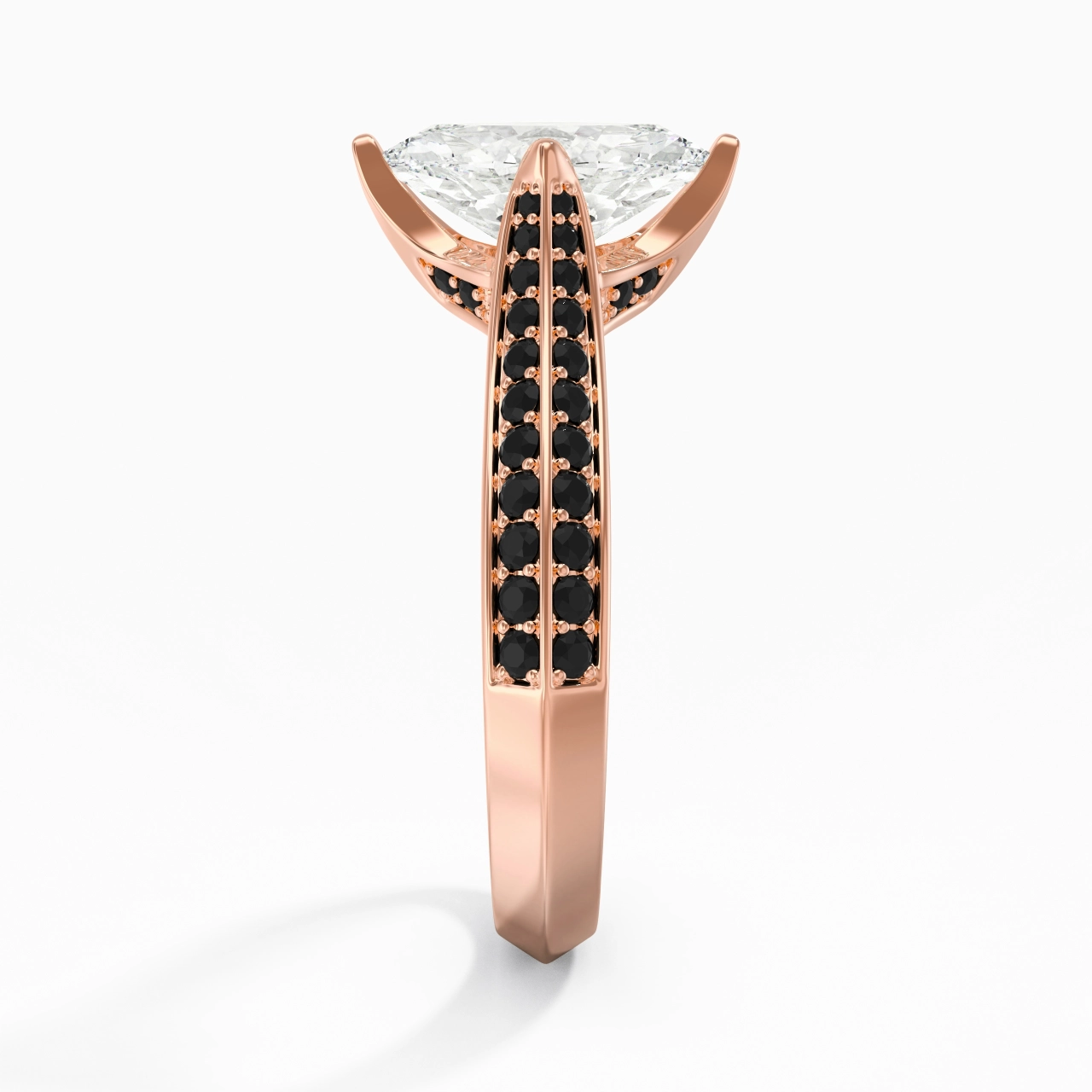 Classique Marquise 1.00ct Zircon cubique Bague de fiançailles