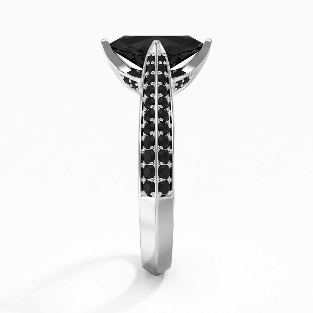 Classique Marquise 1.00ct Zircon cubique Bague de fiançailles