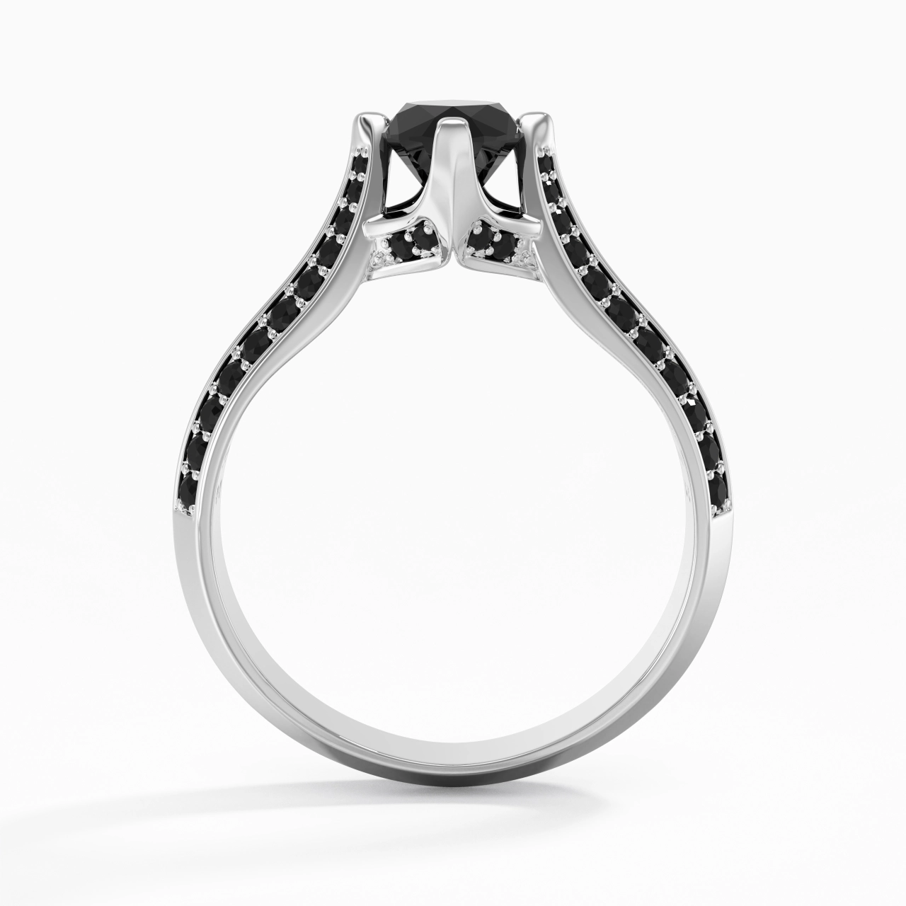 Classique Marquise 1.00ct Zircon cubique Bague de fiançailles