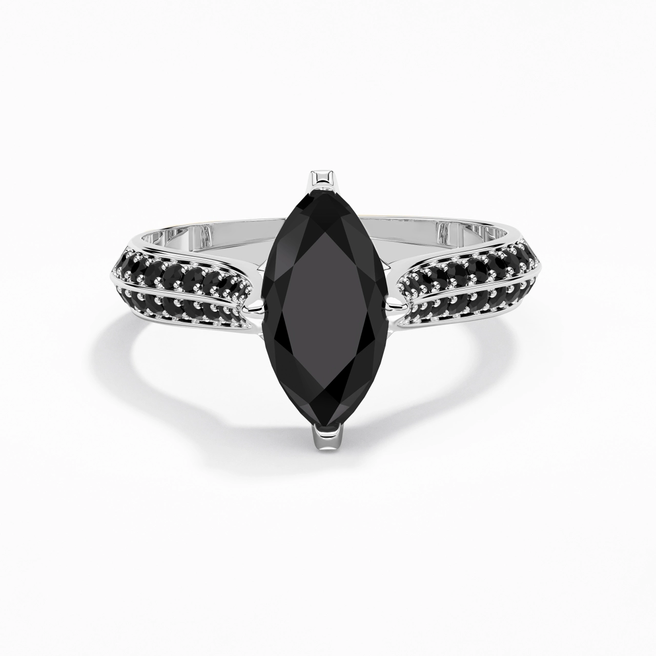 Classique Marquise 2.00ct Zircon cubique Bague de fiançailles