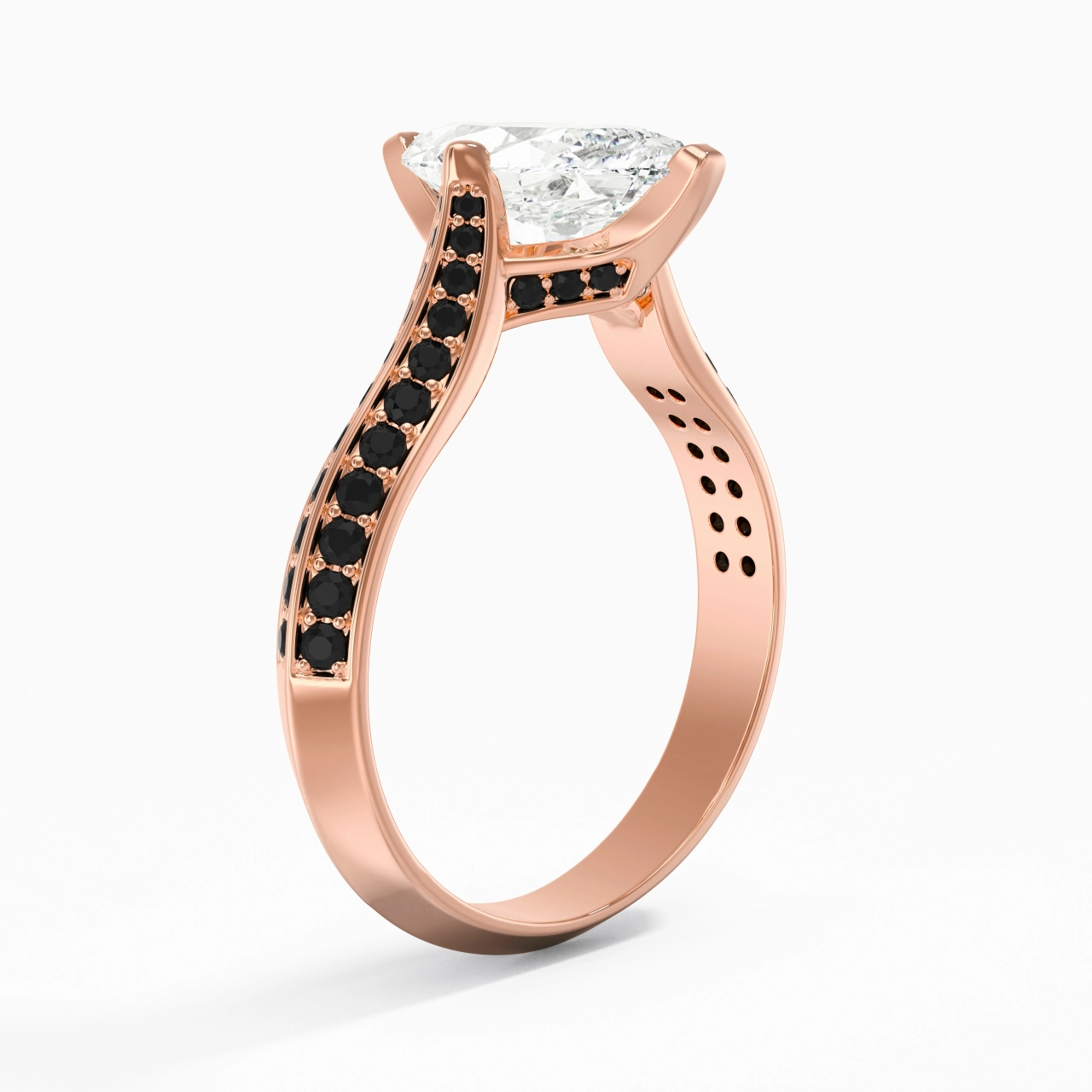 Clásico Marquesa 2.00ct Circonio cúbico Anillo de Compromiso