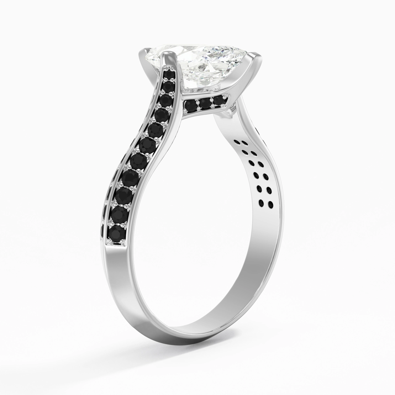 Classique Marquise 2.00ct Zircon cubique Bague de fiançailles