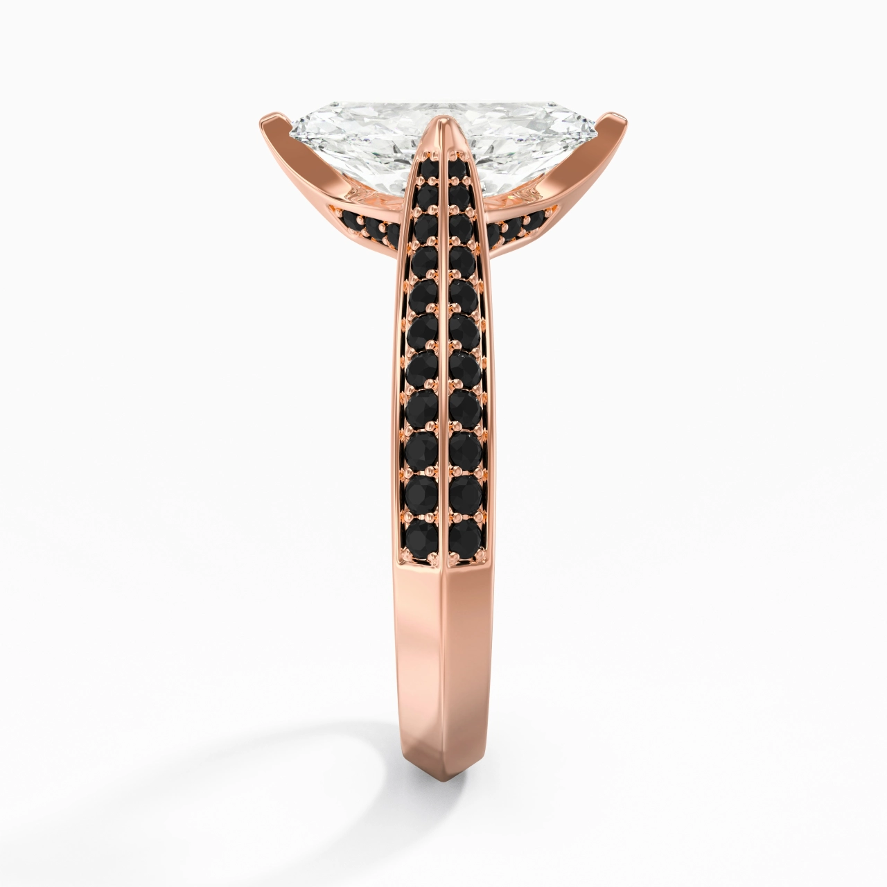 Clásico Marquesa 2.00ct Circonio cúbico Anillo de Compromiso