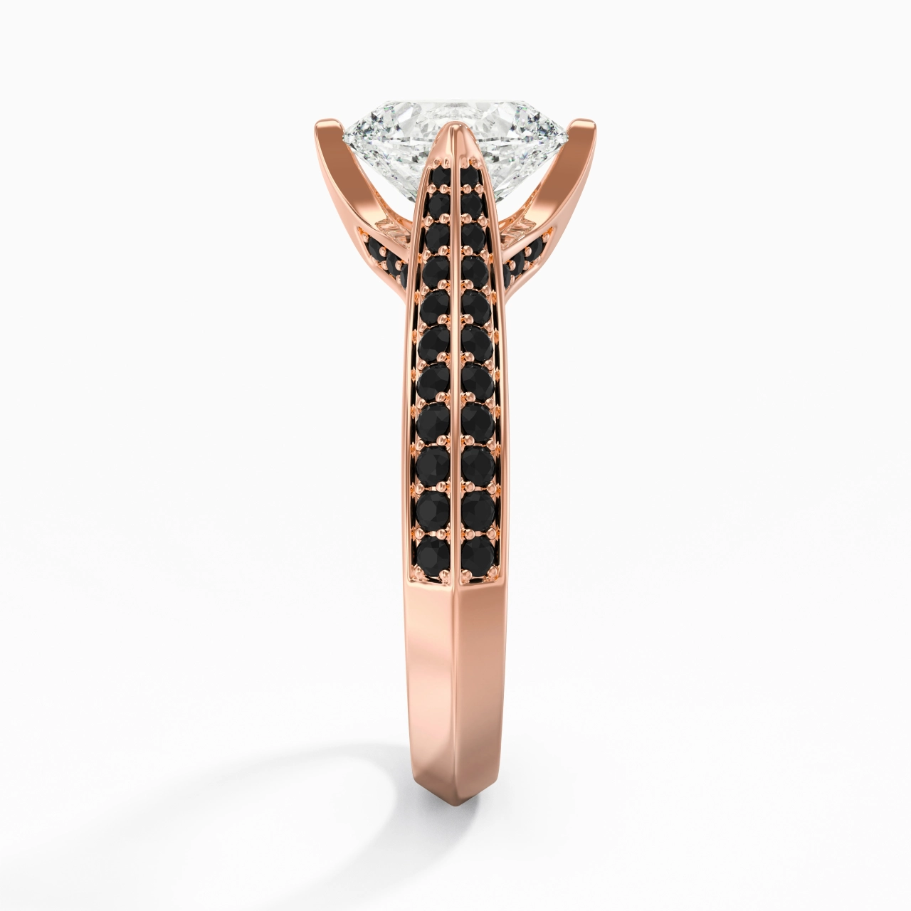 Classique Ovale 1.50ct Zircon cubique Bague de fiançailles