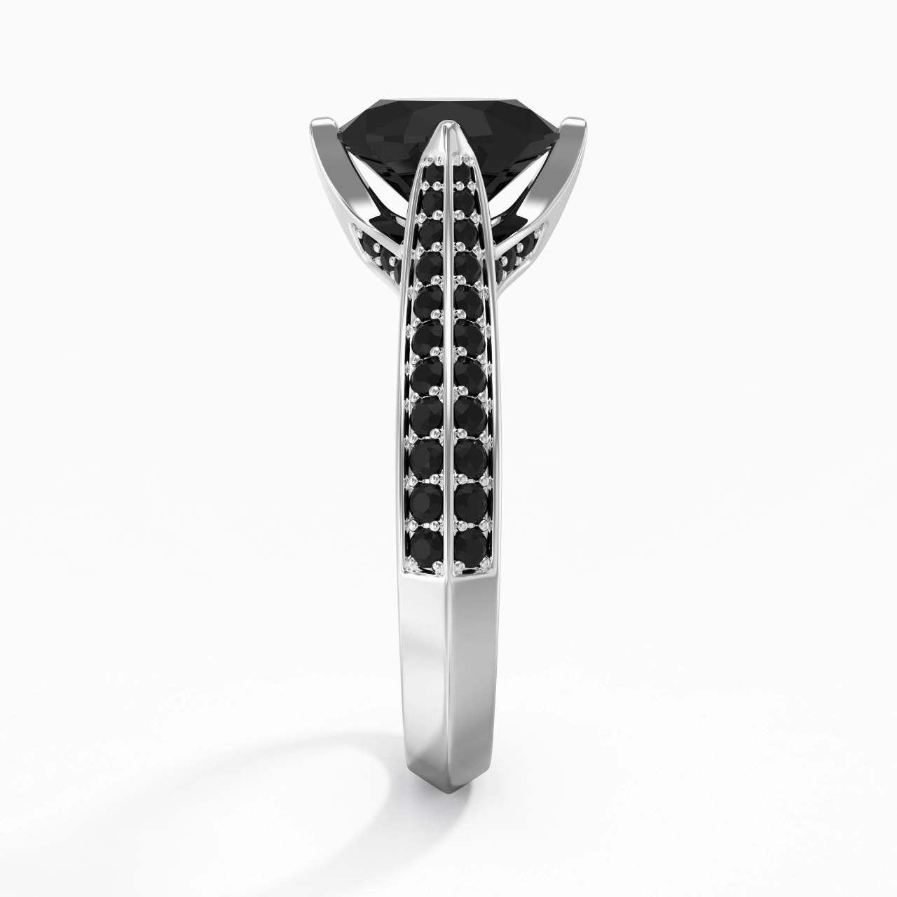 Classique Ovale 1.50ct Zircon cubique Bague de fiançailles