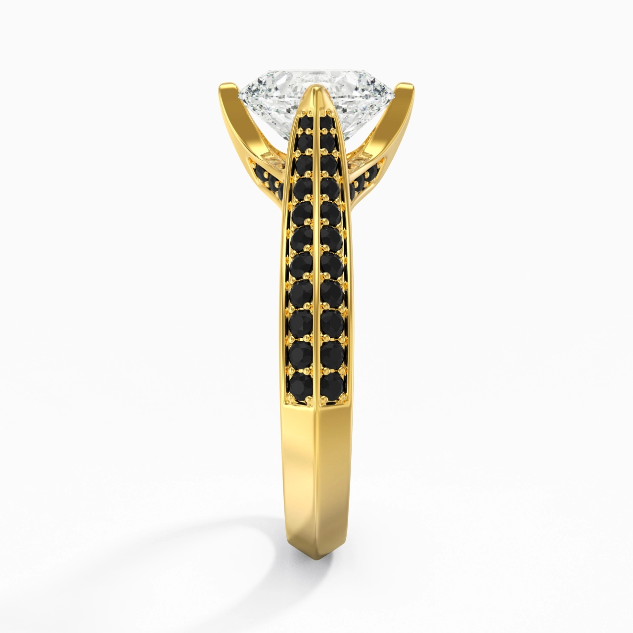 Classique Ovale 1.50ct Zircon cubique Bague de fiançailles