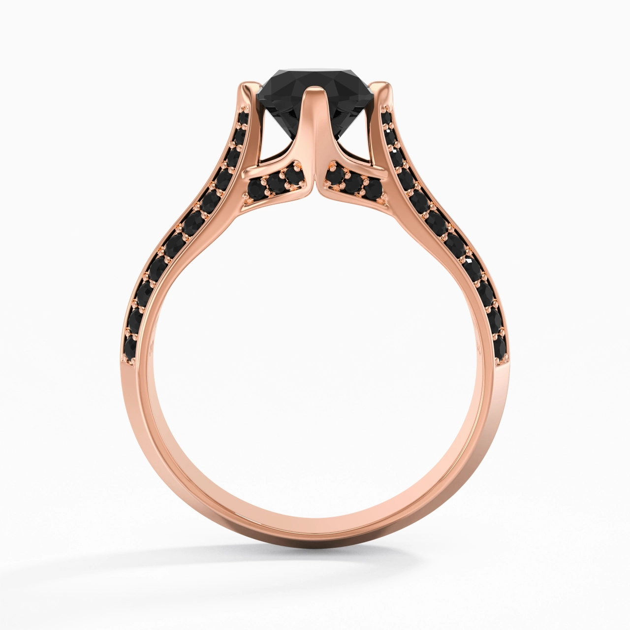 Classique Ovale 1.50ct Zircon cubique Bague de fiançailles