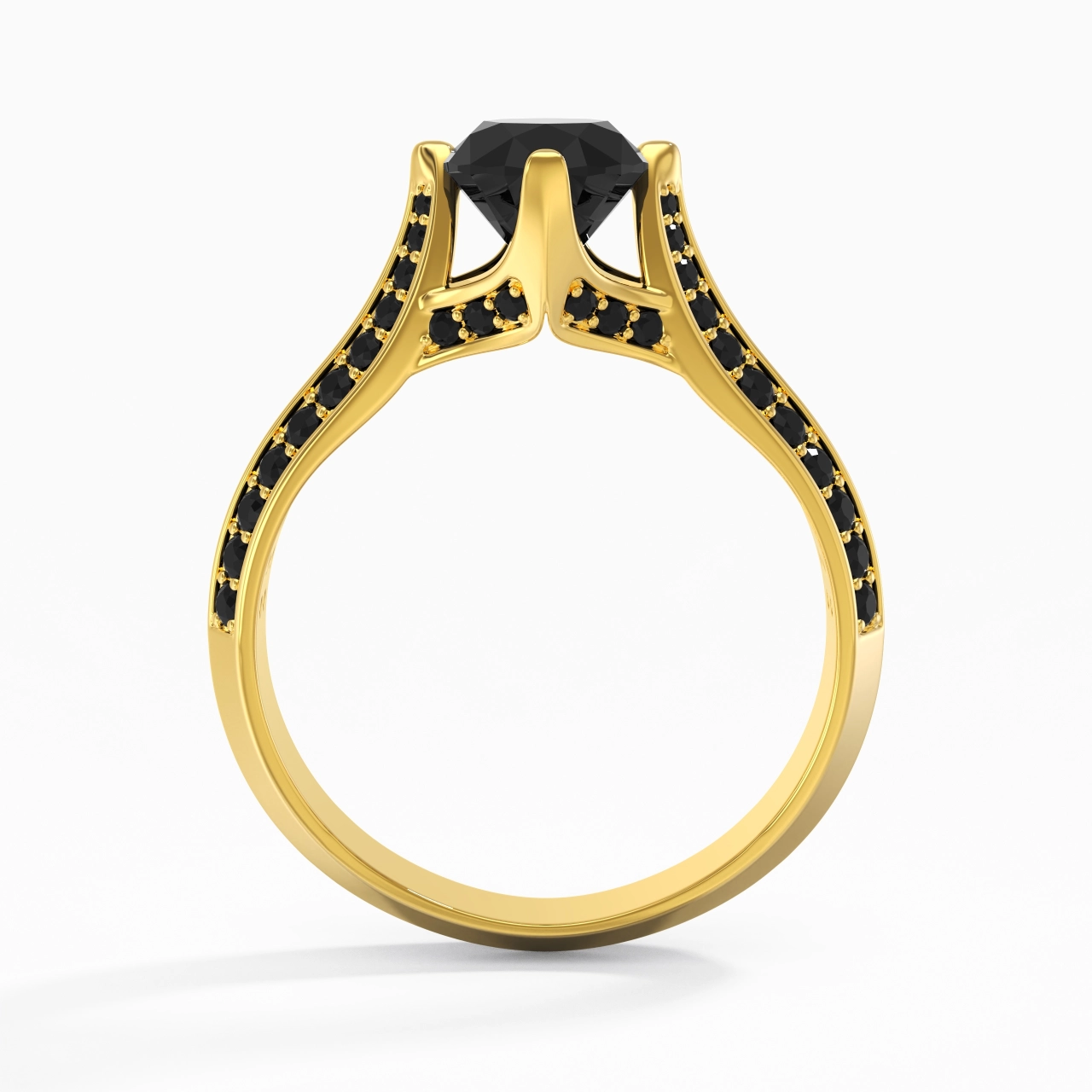 Classique Ovale 1.50ct Zircon cubique Bague de fiançailles