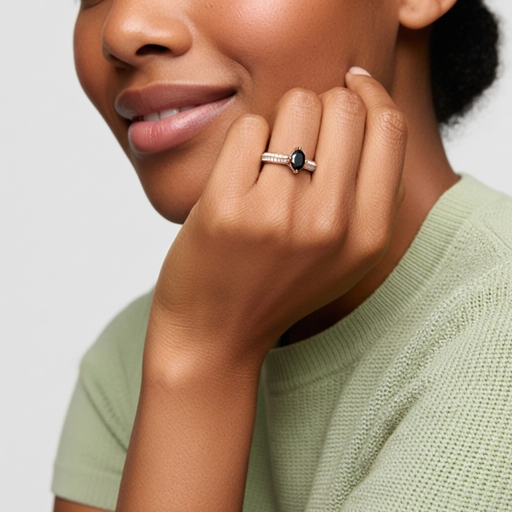 Pavé Est Ouest Bague de fiançailles 1.50ct Zircon cubique