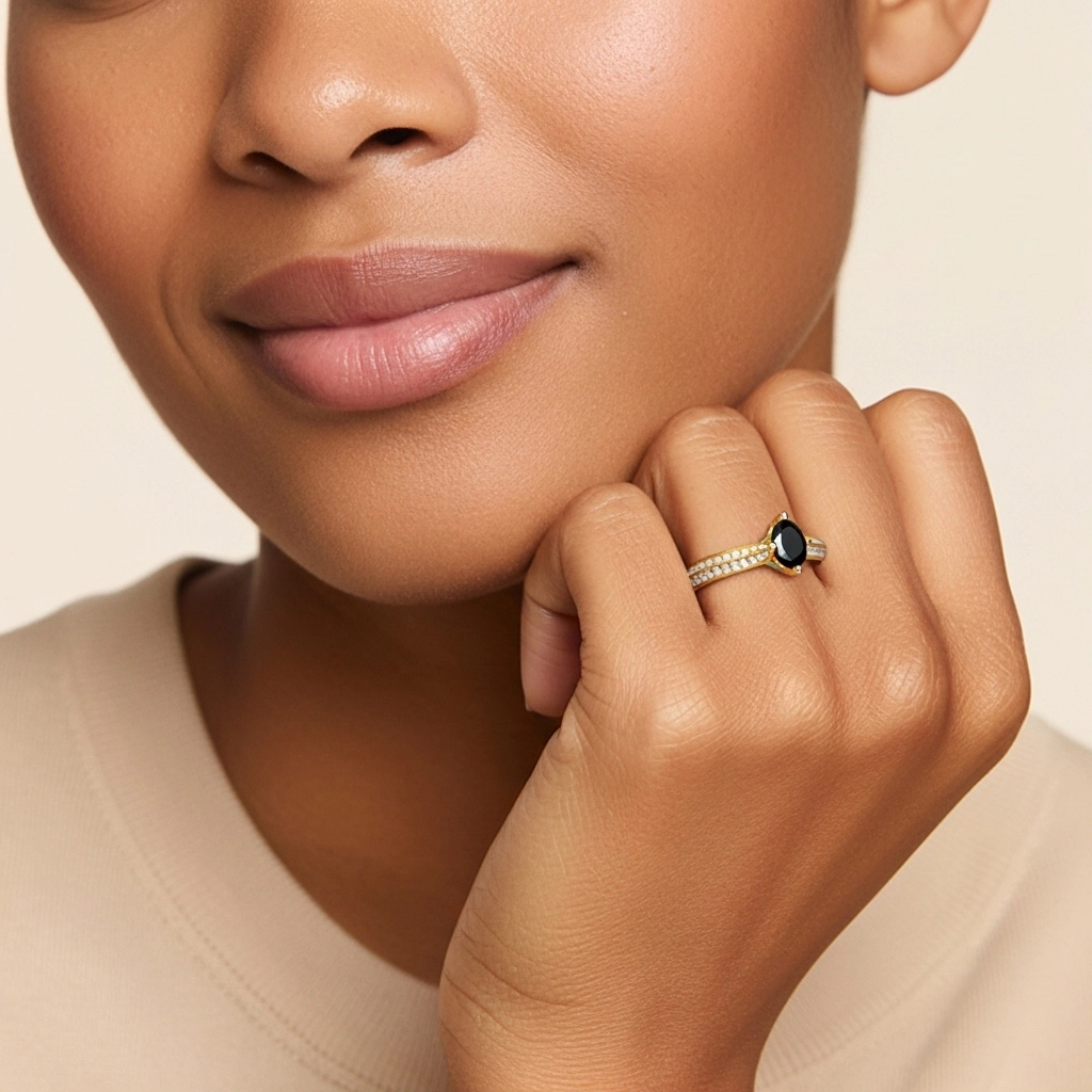 Pavé Est Ouest Bague de fiançailles 1.50ct Zircon cubique