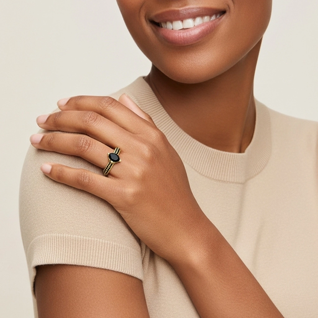 Classique Ovale 1.50ct Zircon cubique Bague de fiançailles