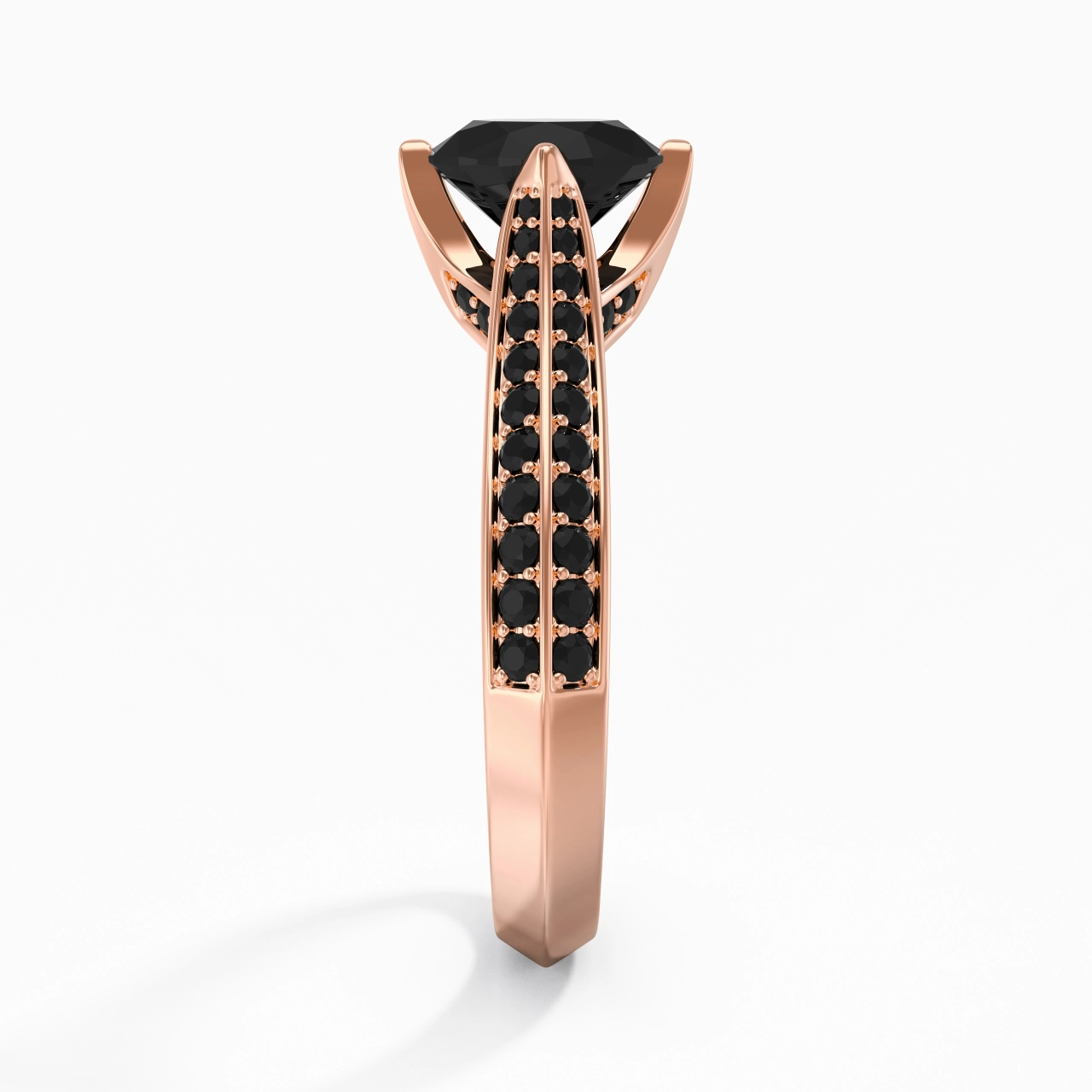 Classique Ovale 1.00ct Zircon cubique Bague de fiançailles