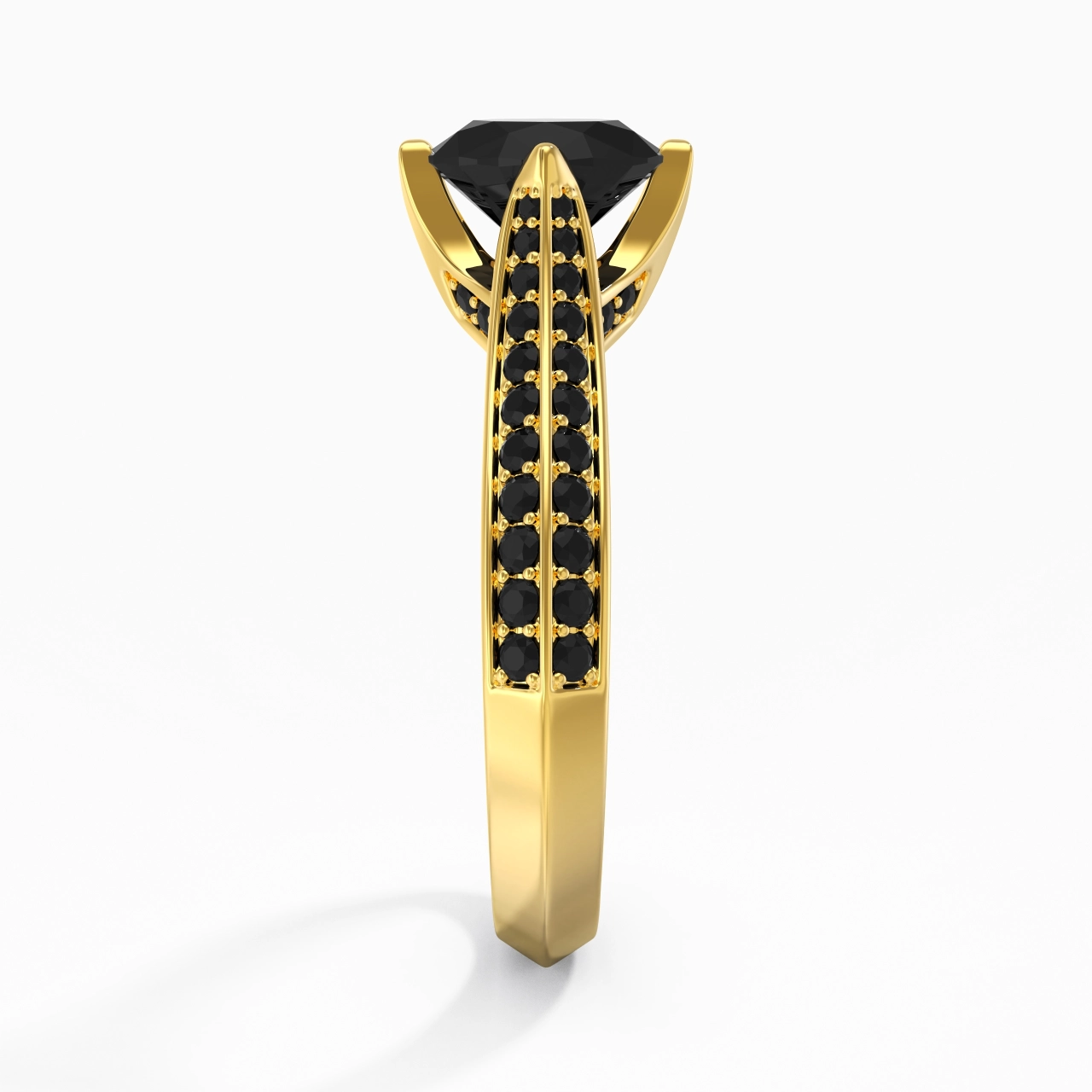 Classique Ovale 1.00ct Zircon cubique Bague de fiançailles