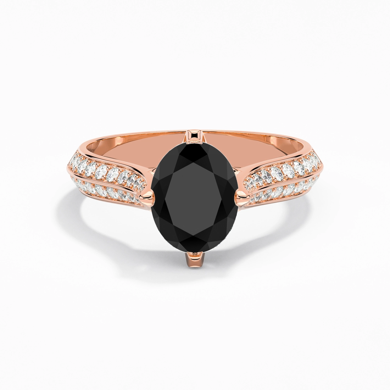 Pavé East West Engagement Ring 2.00ct Cubic Zirconia