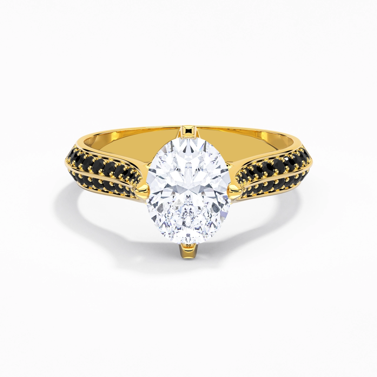 Classic Oval 2.00ct Cubic Zirconia Engagement Ring