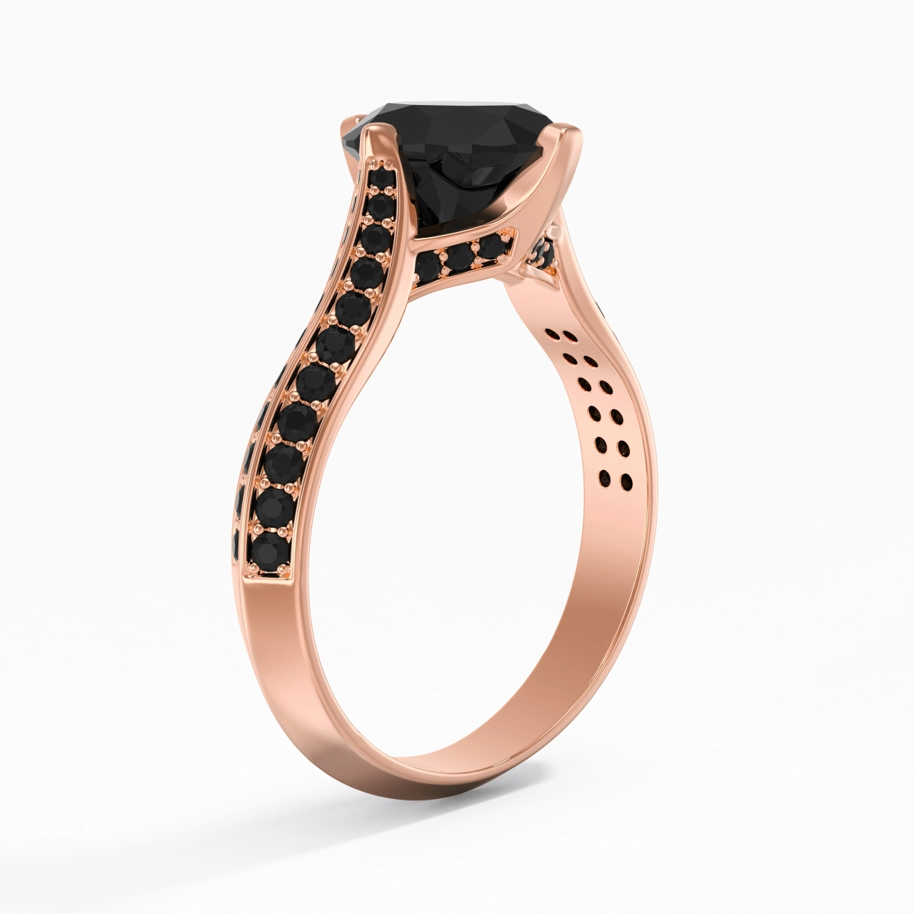 Classique Ovale 2.00ct Zircon cubique Bague de fiançailles