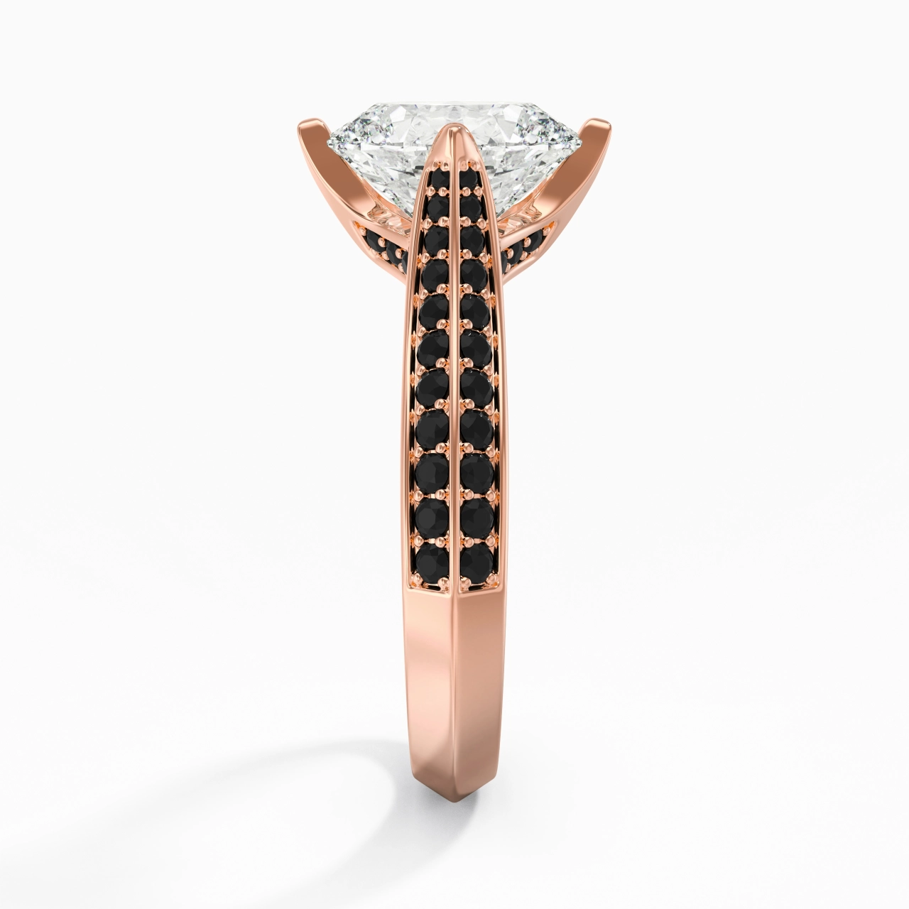 Classique Ovale 2.00ct Zircon cubique Bague de fiançailles