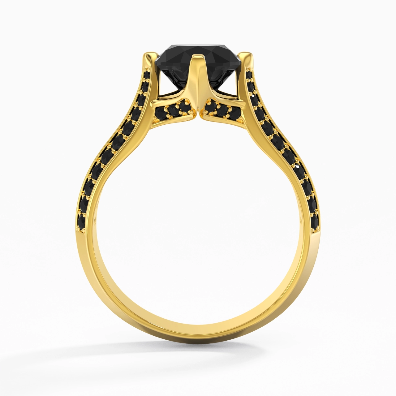 Classique Ovale 2.00ct Zircon cubique Bague de fiançailles