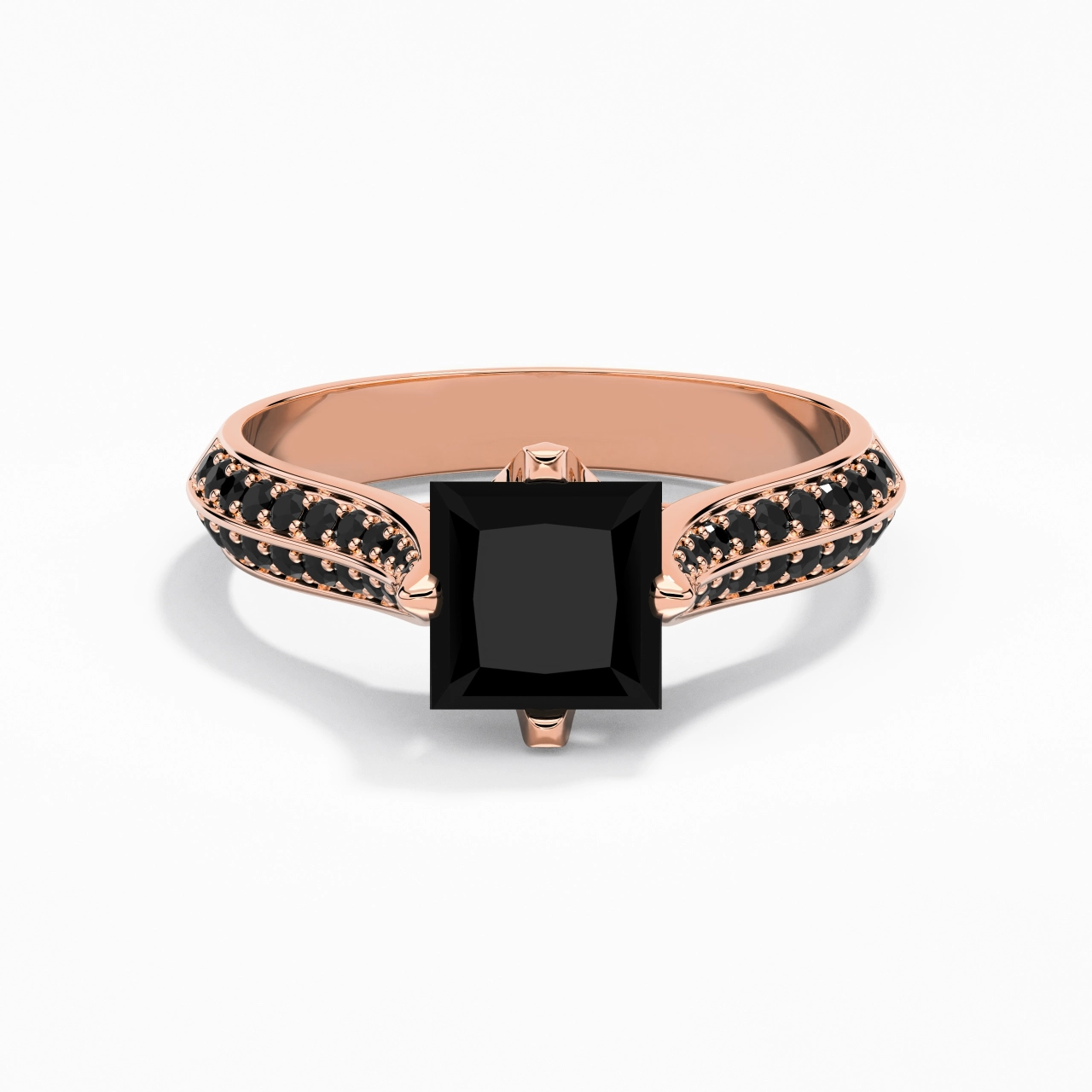 Classique Princesse 1.50ct Zircon cubique Bague de fiançailles