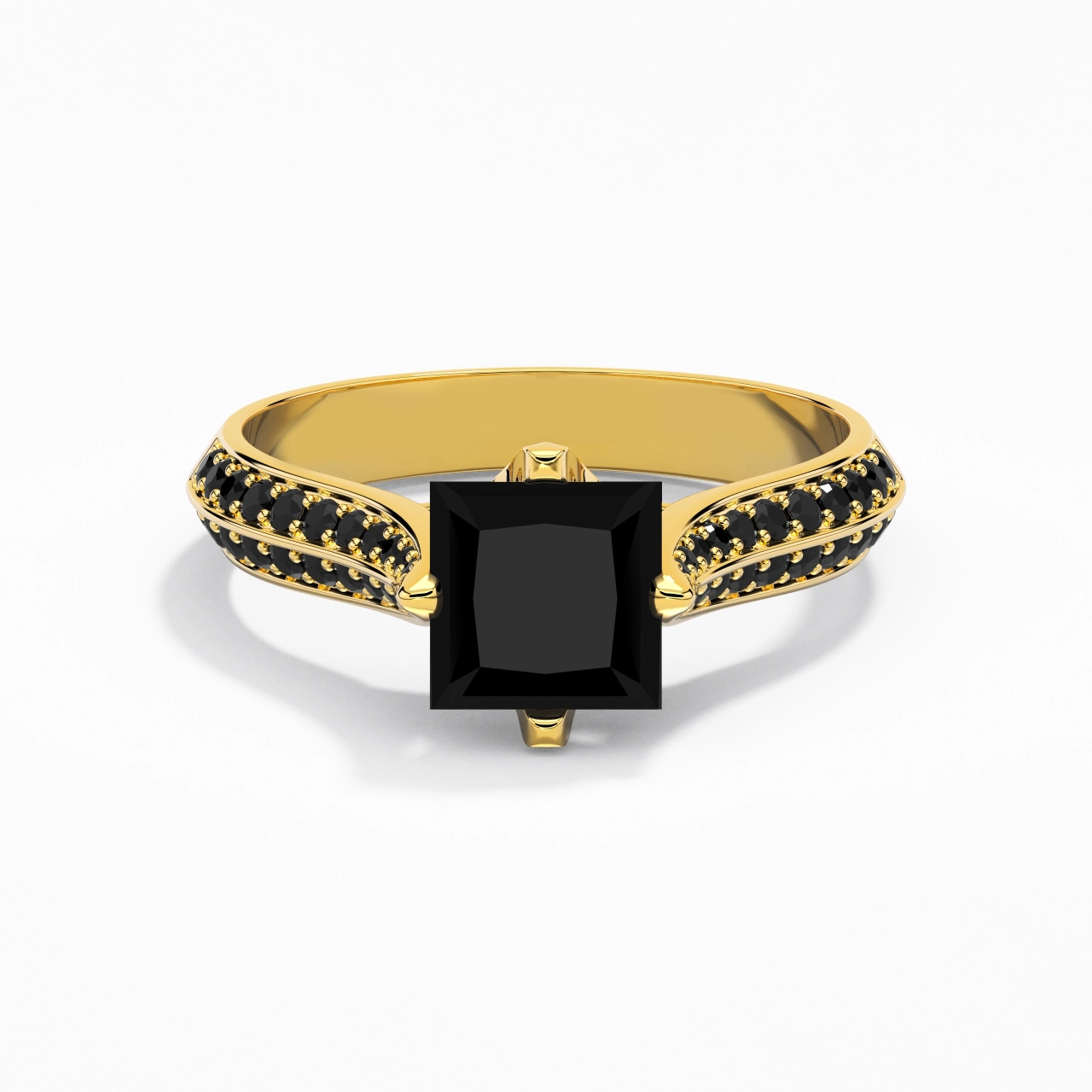 Classique Princesse 1.50ct Zircon cubique Bague de fiançailles