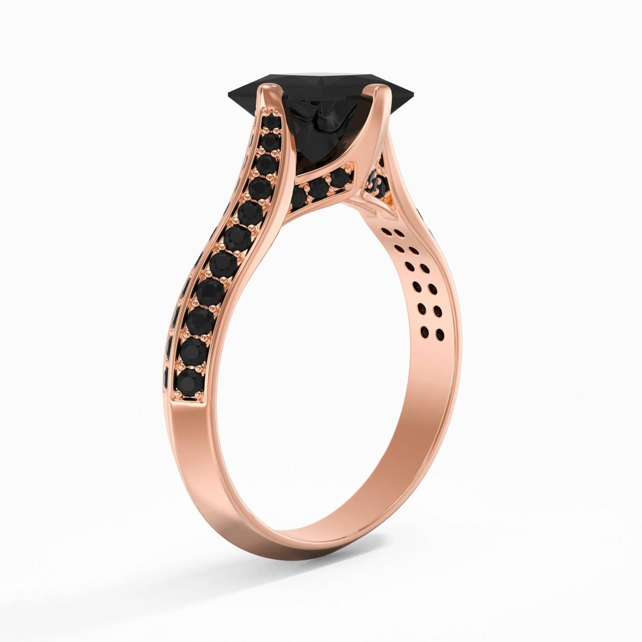 Classique Princesse 1.50ct Zircon cubique Bague de fiançailles